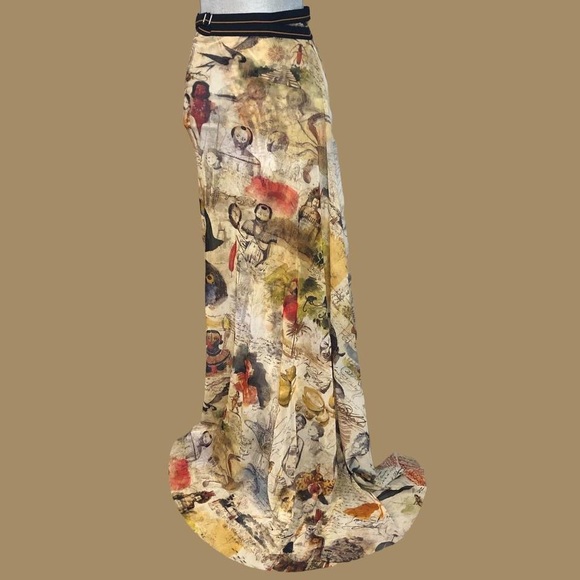 Jean Paul Gaultier Dresses & Skirts - Vintage 90s SS1994 Jean Paul Gaultier Mesh Print Maxi Skirt